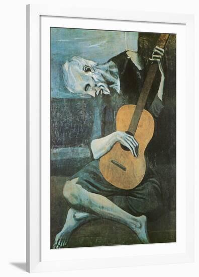 The Old Guitarist, c.1903-Pablo Picasso-Framed Poster