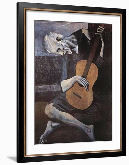 The Old Guitarist, c.1903-Pablo Picasso-Framed Art Print