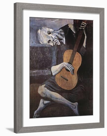 The Old Guitarist, c.1903-Pablo Picasso-Framed Art Print