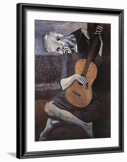 The Old Guitarist, c.1903-Pablo Picasso-Framed Art Print