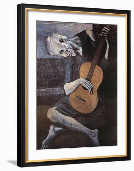 The Old Guitarist, c.1903-Pablo Picasso-Framed Art Print