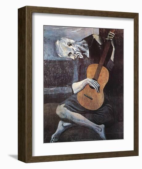 The Old Guitarist, c.1903-Pablo Picasso-Framed Art Print