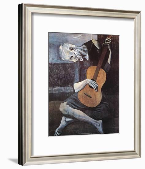 The Old Guitarist, c.1903-Pablo Picasso-Framed Art Print