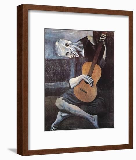 The Old Guitarist, c.1903-Pablo Picasso-Framed Art Print