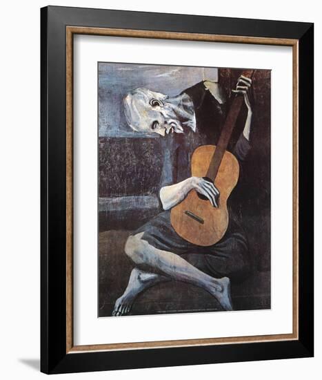 The Old Guitarist, c.1903-Pablo Picasso-Framed Art Print