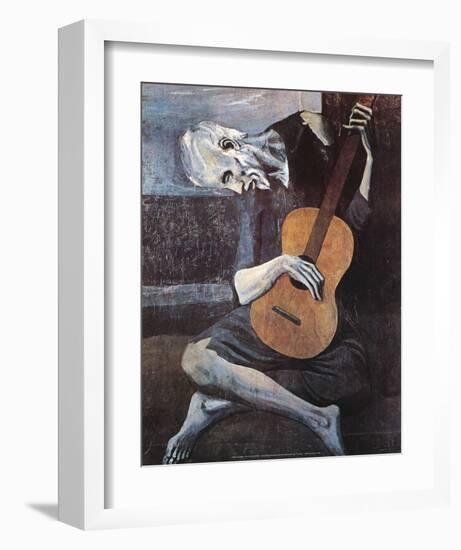 The Old Guitarist, c.1903-Pablo Picasso-Framed Art Print