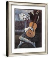 The Old Guitarist, c.1903-Pablo Picasso-Framed Art Print