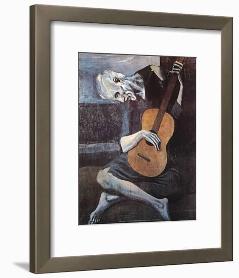 The Old Guitarist, c.1903-Pablo Picasso-Framed Art Print