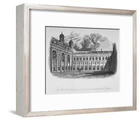 The Old Hall, Whittington's Library and the Cloisters, Christ's Hospital, City of London, 1825-Henry Shaw-Framed Giclee Print