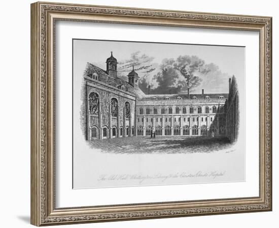 The Old Hall, Whittington's Library and the Cloisters, Christ's Hospital, City of London, 1825-Henry Shaw-Framed Premium Giclee Print