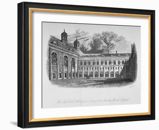 The Old Hall, Whittington's Library and the Cloisters, Christ's Hospital, City of London, 1825-Henry Shaw-Framed Premium Giclee Print