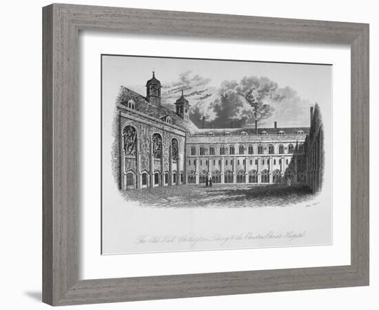 The Old Hall, Whittington's Library and the Cloisters, Christ's Hospital, City of London, 1825-Henry Shaw-Framed Giclee Print