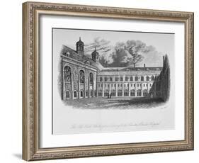 The Old Hall, Whittington's Library and the Cloisters, Christ's Hospital, City of London, 1825-Henry Shaw-Framed Giclee Print