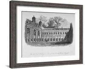 The Old Hall, Whittington's Library and the Cloisters, Christ's Hospital, City of London, 1825-Henry Shaw-Framed Giclee Print