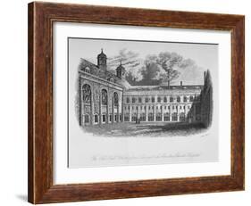 The Old Hall, Whittington's Library and the Cloisters, Christ's Hospital, City of London, 1825-Henry Shaw-Framed Giclee Print