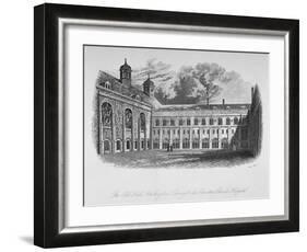 The Old Hall, Whittington's Library and the Cloisters, Christ's Hospital, City of London, 1825-Henry Shaw-Framed Giclee Print