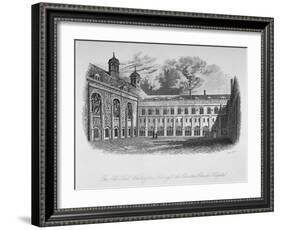 The Old Hall, Whittington's Library and the Cloisters, Christ's Hospital, City of London, 1825-Henry Shaw-Framed Giclee Print