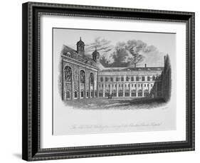 The Old Hall, Whittington's Library and the Cloisters, Christ's Hospital, City of London, 1825-Henry Shaw-Framed Giclee Print
