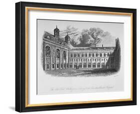 The Old Hall, Whittington's Library and the Cloisters, Christ's Hospital, City of London, 1825-Henry Shaw-Framed Giclee Print