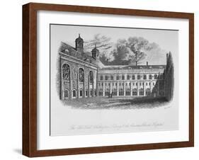 The Old Hall, Whittington's Library and the Cloisters, Christ's Hospital, City of London, 1825-Henry Shaw-Framed Giclee Print