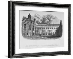 The Old Hall, Whittington's Library and the Cloisters, Christ's Hospital, City of London, 1825-Henry Shaw-Framed Giclee Print