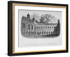 The Old Hall, Whittington's Library and the Cloisters, Christ's Hospital, City of London, 1825-Henry Shaw-Framed Giclee Print