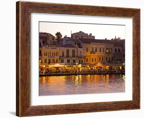 The Old Harbor, Chania, Crete, Greece-Darrell Gulin-Framed Photographic Print