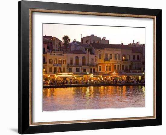 The Old Harbor, Chania, Crete, Greece-Darrell Gulin-Framed Photographic Print