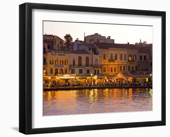 The Old Harbor, Chania, Crete, Greece-Darrell Gulin-Framed Photographic Print