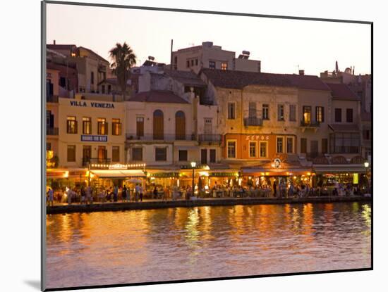 The Old Harbor, Chania, Crete, Greece-Darrell Gulin-Mounted Photographic Print