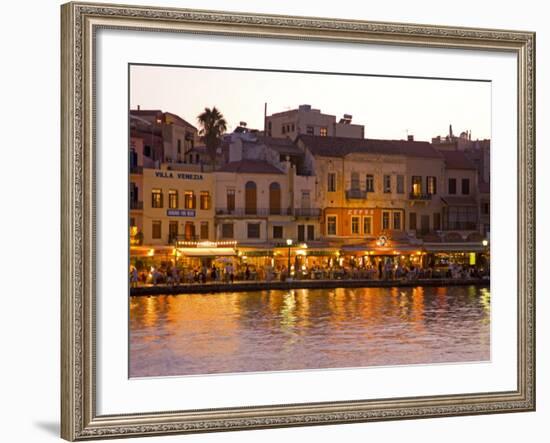 The Old Harbor, Chania, Crete, Greece-Darrell Gulin-Framed Photographic Print