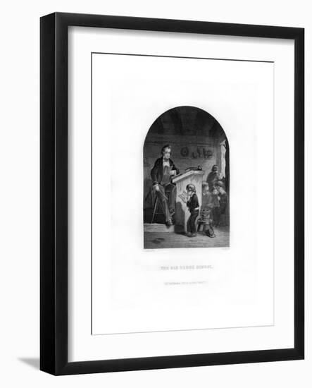 The Old Hedge School, 1872-C Burt-Framed Premium Giclee Print