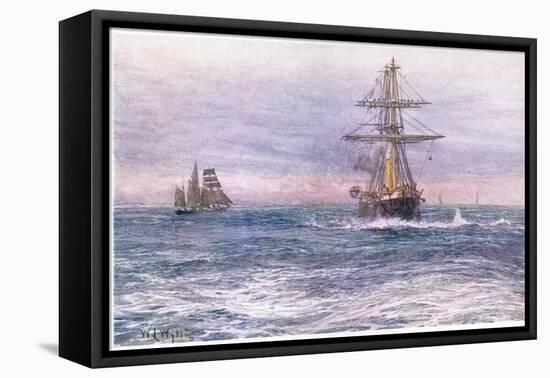 The Old 'Invincible' 1872, 1915-William Lionel Wyllie-Framed Premier Image Canvas