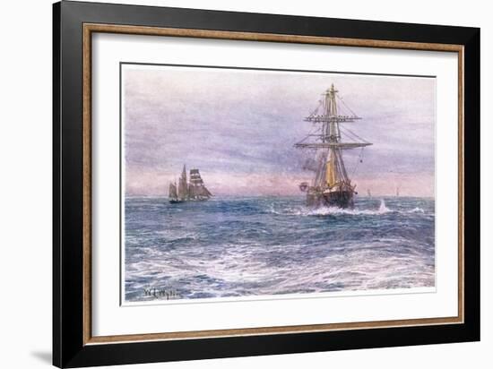 The Old 'Invincible' 1872, 1915-William Lionel Wyllie-Framed Giclee Print