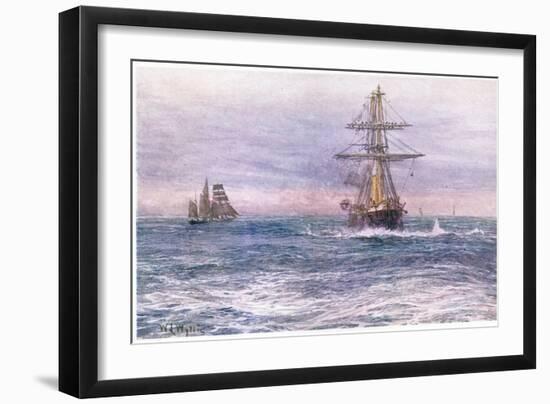 The Old 'Invincible' 1872, 1915-William Lionel Wyllie-Framed Giclee Print