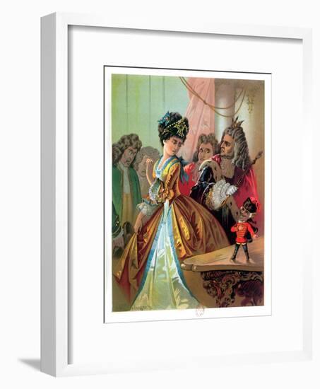 The Old King and the Nutcracker Prince, Illustration from "The Nutcracker" by E.T.A. Hoffman 1883-Carl Offterdinger-Framed Giclee Print