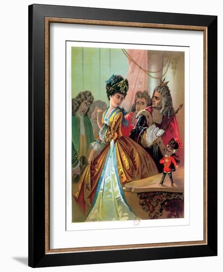 The Old King and the Nutcracker Prince, Illustration from "The Nutcracker" by E.T.A. Hoffman 1883-Carl Offterdinger-Framed Giclee Print