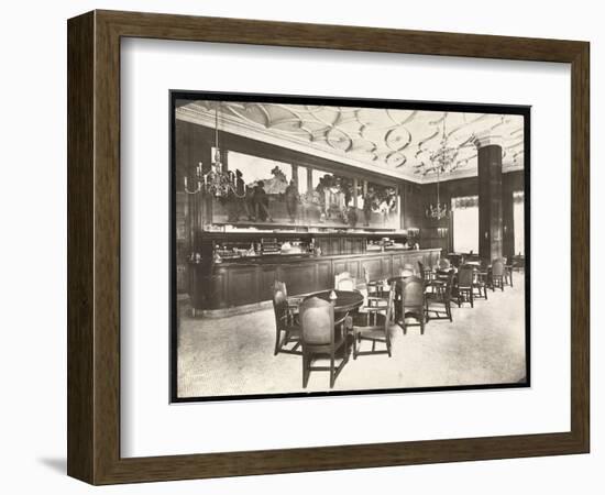 The Old King Cole Bar at the Hotel Knickerbocker, 1906-Byron Company-Framed Giclee Print