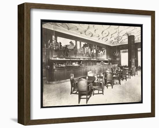 The Old King Cole Bar at the Hotel Knickerbocker, 1906-Byron Company-Framed Giclee Print