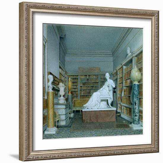 The Old Library, Chatsworth-William Henry Hunt-Framed Giclee Print