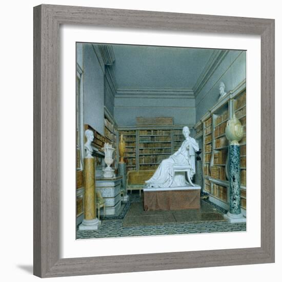 The Old Library, Chatsworth-William Henry Hunt-Framed Giclee Print