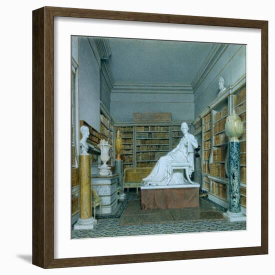 The Old Library, Chatsworth-William Henry Hunt-Framed Giclee Print