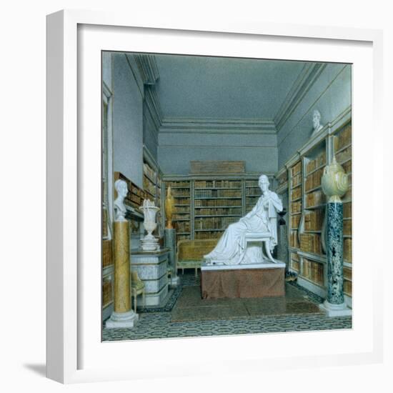 The Old Library, Chatsworth-William Henry Hunt-Framed Giclee Print