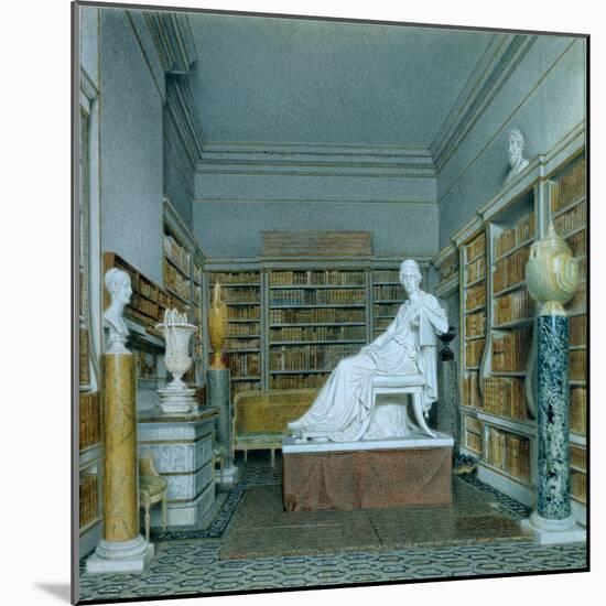 The Old Library, Chatsworth-William Henry Hunt-Mounted Giclee Print
