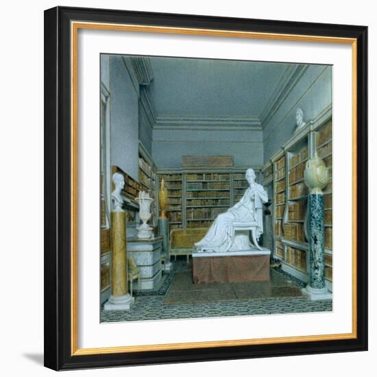 The Old Library, Chatsworth-William Henry Hunt-Framed Giclee Print