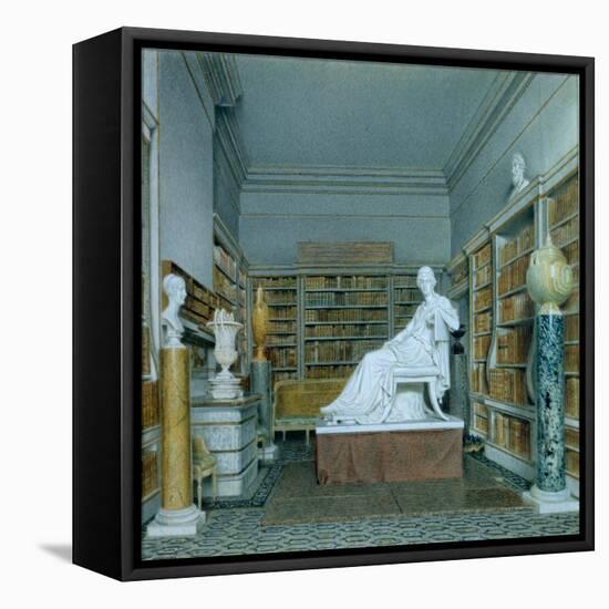 The Old Library, Chatsworth-William Henry Hunt-Framed Premier Image Canvas