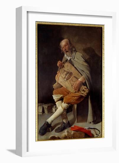 The Old Man also Says the Old Man in the Hat or the Old Man in the Fly. Painting by Georges De La T-Georges De La Tour-Framed Giclee Print