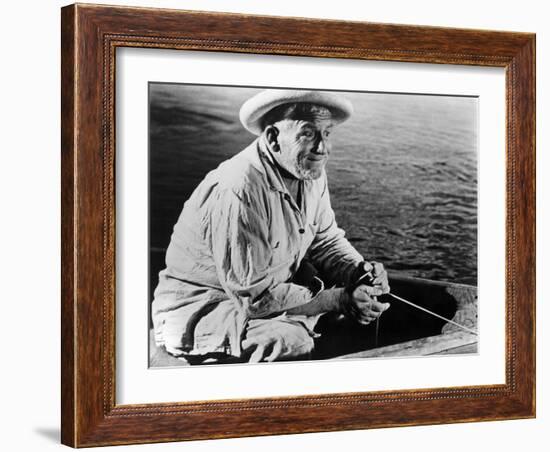 The Old Man And The Sea, Spencer Tracy, 1958-null-Framed Photo