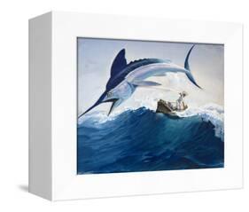 The Old Man and the Sea-Harry G^ Seabright-Framed Premier Image Canvas