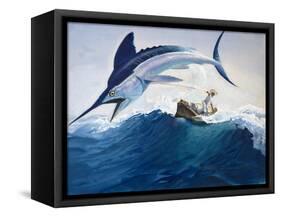 The Old Man and the Sea-Harry G. Seabright-Framed Premier Image Canvas
